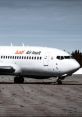 Air Inuit Boeing 737-200 taxiing on runway, showcasing the distinctive aircraft design and Female GPWS system.