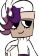 Brusha Voice character from Tooniverse Creations, featuring a playful design with purple highlights and a charming expression.