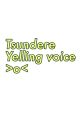 Stylish text showcasing 'Tsundere Yelling Voice' with expressive emoticon, perfect for anime fans and voice acting enthusiasts.