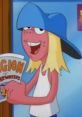 Toast from Warner Bros. Histeria! flashes a goofy smile while holding a magazine titled "Legion of Freshwaters.