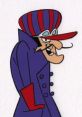 Dick Dastardly, voiced by Jim Cummings (2000-2008), sporting a mischievous grin in his iconic outfit.