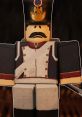 Roblox character styled as a soldier with a mustache, wearing a traditional uniform and a distinctive hat.