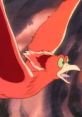 Colorful animated bird with wide wings and expressive face soaring through a mystical landscape, capturing a sense of adventure.