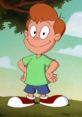 Loud Kiddington, the cheerful character from Warner Bros. Histeria!, sports a green shirt and oversized red shoes.