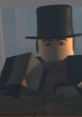William Crawford, known as The Useless Guy, portrayed in a character design with a top hat and serious expression.
