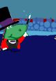 Ringmaster from Baby Genius in vibrant attire, engaging the audience with a magic wand in a colorful circus setting.