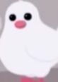 Cute cartoon character of Damon The Dove with a bright white body and pink details, capturing playful personality and charm.