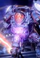 Uber Klaus from Call of Duty Black Ops 6 Zombies unleashes electric energy in a high-tech battle suit.