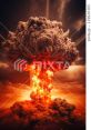 Exploding nuclear warhead