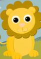 Cute cartoon lion with big eyes and fluffy mane, embodying Leo The Lion's playful and friendly personality.