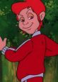 Cheerful character in a red track suit with a mischievous grin, embodying a playful spirit reminiscent of Dark Heart.