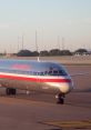 American Airlines McDonnell Douglas MD-80 series aircraft on taxiway, showcasing its distinctive design and livery.