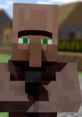 Villager Number 9 from the Polish Fandub Ver., featuring a blocky character with green eyes and a distinct mustache.