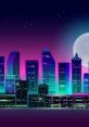 Vibrant city skyline at night with neon colors, evoking a futuristic ambiance perfect for "Ooh - Moaning Man" themes.