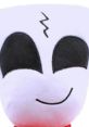 Cute Shoon plush toy with a smiling face, featuring black eyes and a playful expression, perfect for collectors and fans.