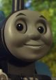Smiling Thomas the Tank Engine from "The Great Discovery," showcasing the fun and adventure of the CGI era.