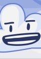 Cheerful character Cloudy from BFB-TPOT with a friendly expression, featuring a light blue cloud design and bold outlines.