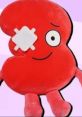 Cartoonish red kidney plush toy with a bandage, featuring a cheerful expression, perfect for Um, Actually, fans and collectors.