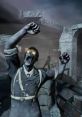 Terrifying zombie from BO Zombies, showcasing eerie glowing eyes in a dark, abandoned setting.