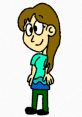 Lynnette Bishop from the Mario and Luigi Show, depicted in a colorful cartoon style with long hair and a playful outfit.