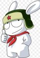 Mitu Mi Bunny character with a green hat and red star, giving a thumbs up, exuding charm and playfulness.