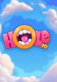 Colorful logo of Hole.io featuring a mouth, set against a blue sky with clouds, representing fun gaming experience.