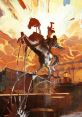 Dramatic art of a figure on a horse, evoking the surreal atmosphere of Disco Elysium’s vivid world.