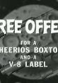 Cheerios And V-8 For Breakfast Advert Music