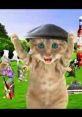 Playful animated cat with oversized eyes and cap, surrounded by vibrant scenery, captures attention for Crusha advert fun.