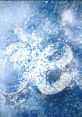 Creative icy backdrop featuring swirling patterns and bold letters, perfect for showcasing ice effects in design projects.