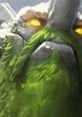 Tiny from Dota, featuring his vibrant green colors and intense gaze, embodies strength and earth elemental themes.