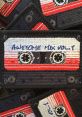 Embroidered patch featuring a retro cassette tape labeled "Awesome Mix Vol. 1," perfect for music enthusiasts and nostalgia lovers.