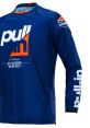 lue long-sleeve shirt featuring "Pull FX" branding and the slogan "My Playground Has No Rules." Perfect for active wear.