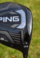 Close-up of Ping G425 driver showcasing the sleek design and adjustable settings for optimized golf performance.