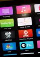 Streaming app icons including Hulu Plus, HBO GO, and Showtime Anytime on a smart TV interface for entertainment.