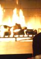 Cozy flames dance in a fireplace, creating a warm ambiance perfect for introspection inspired by "WHO ARE U.