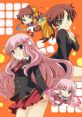 Colorful anime characters in stylish outfits, showcasing playful expressions and vibrant backgrounds, embodying "Baka" themes.