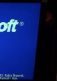 Microsoft logo on a blue screen, showcasing the classic Windows 2 interface and boot-up sequence from the 1980s.