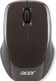 Acer wireless computer mouse in a sleek brown design with ergonomic shape and smooth scroll wheel for enhanced usability.