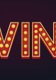 Bright marquee letters spelling "WIN" with vintage lights, perfect for capturing excitement and success.