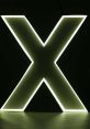 Illuminated letter "X" in a dark background, showcasing modern design and stylish lighting for contemporary decor.