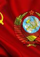 Flag of the USSR featuring the hammer and sickle, emblematic of Soviet communism and workers' solidarity.