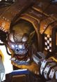 Big Mek Ork from Warhammer 40,000, featuring a menacing grin and mechanical enhancements, ready for battle.