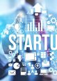 A business professional pointing at startup growth graphs and icons, symbolizing innovation and entrepreneurship in startups.