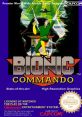 ionic Commando NES cover featuring a soldier with a bionic arm, showcasing classic gaming graphics and design.
