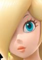 Close-up of Princess Rosalina from Super Mario, showcasing her iconic features, vibrant blue eyes, and flowing blonde hair.