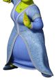 Princess Fiona in a stunning blue dress, showcasing her confident pose and vibrant personality from the Shrek series.
