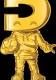 Golden character with a globe, representing "Daily Dose Of Internet," showcasing fun and engaging online content.