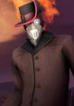 Stylish Spy from Team Fortress 2, featuring a dark coat, mask, and iconic hat against a smoky backdrop.