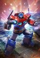 Optimized alt text: "Optimus Prime in vibrant battle scene, showcasing his iconic G1 design from Transformers games and movies.